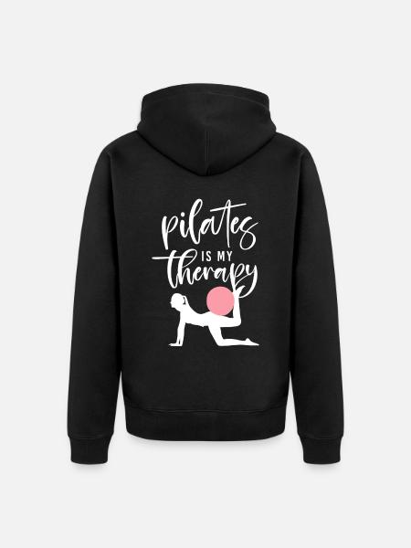 Pilates Instructor Teacher Pilates - Unisex Premium Organic Zip Hoodie - black
