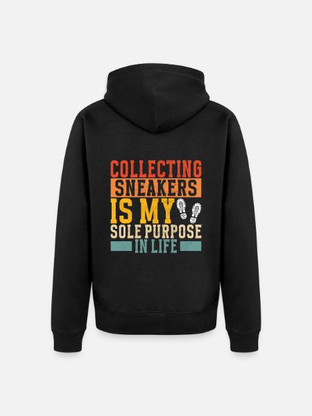 Sneakerhead Sneaker Collector - Unisex Premium Organic Zip Hoodie - black