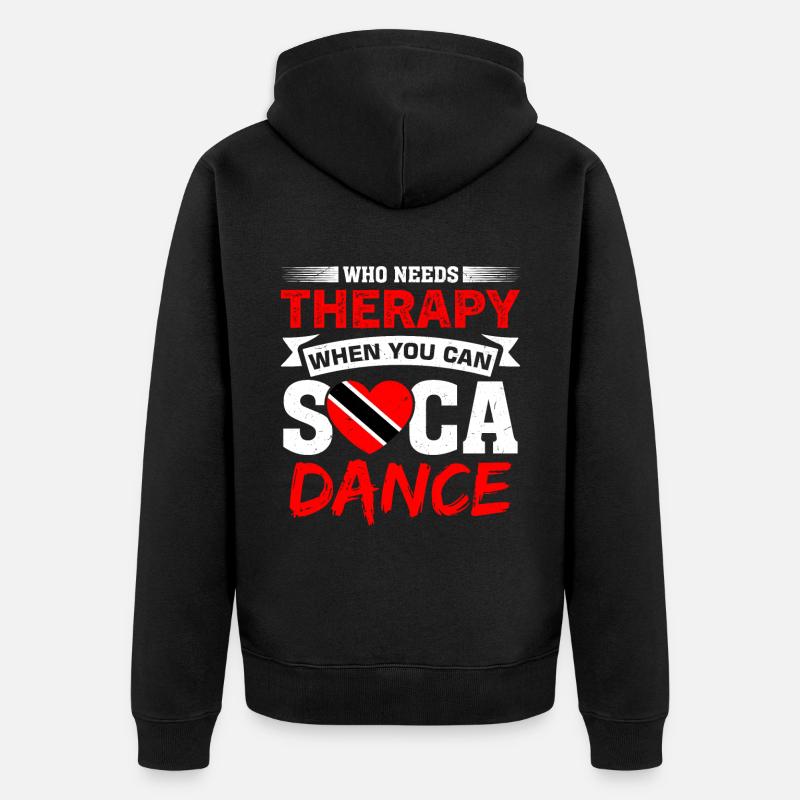 Soca Dance Trinité-et-Tobago - Veste à capuche bio Premium Unisexe - noir