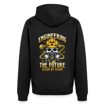 Nuclear Engineer Nuclear Technician - Unisex Premium Organic Zip Hoodie - black - Back - Nico (187cm)