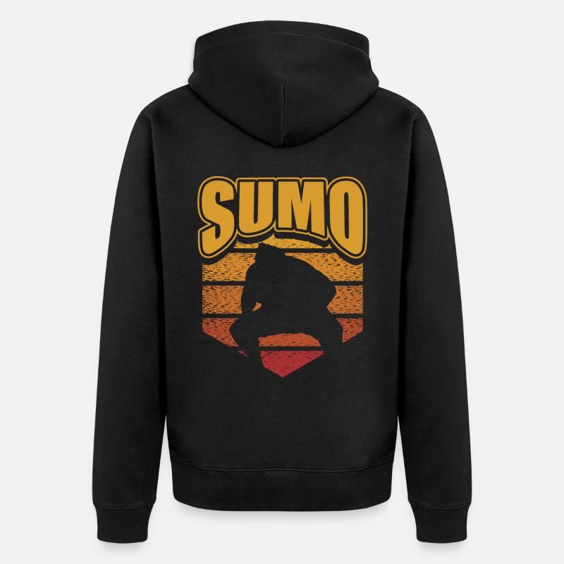 Sumo - Veste à capuche bio Premium Unisexe - noir