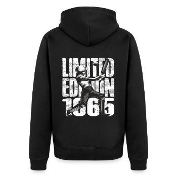 Édition limitée 1965 Édition limitée Cricket - Veste à capuche bio Premium Unisexe - noir - Dos - Nico (187cm)