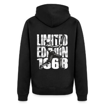 Édition limitée 1968 Édition limitée Cricket - Veste à capuche bio Premium Unisexe - noir - Dos - Nico (187cm)