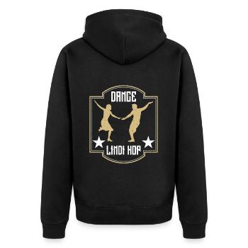 Danse Swing Lindy Hop Danse Swing Danse Sport - Veste à capuche bio Premium Unisexe - noir - Dos - Nico (187cm)
