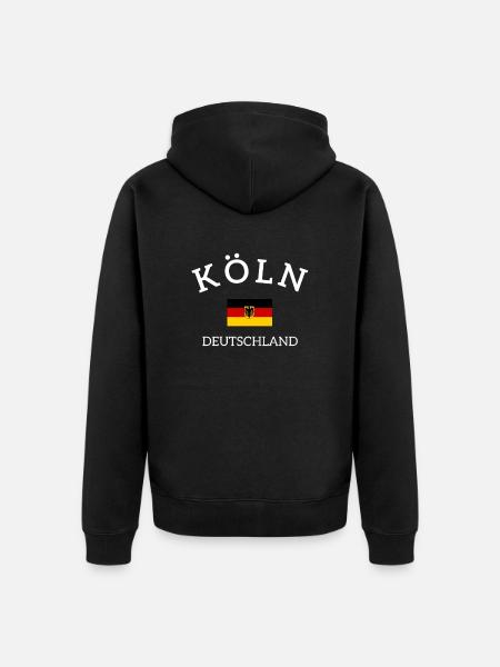 Cologne, Cologne, germany, Germany - Unisex Premium Organic Zip Hoodie - black