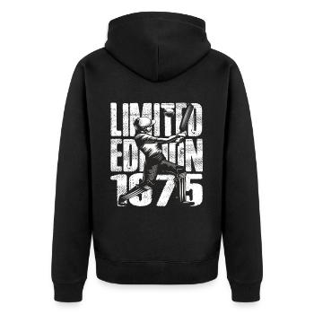 Édition limitée 1975 Édition limitée Cricket - Veste à capuche bio Premium Unisexe - noir - Dos - Nico (187cm)