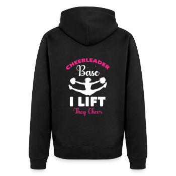 Cheerleader Cheerleading - Unisex Premium Organic Zip Hoodie - black - Back - Nico (187cm)