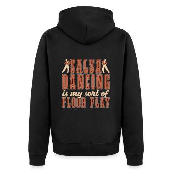 Salsa Dancing Is My Sort Dance Sport Salsa Dancer - Unisex Premium Organic Zip Hoodie - black - Back - Nico (187cm)