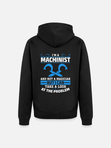 Precision instead of magic - Unisex Premium Organic Zip Hoodie - black