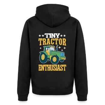 Tractor Boy Jeune Agriculteur Tractor Lover - Veste à capuche bio Premium Unisexe - noir - Dos - Nico (187cm)