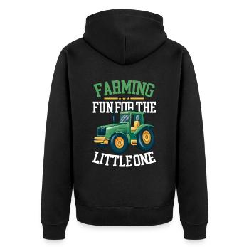 Tractor Boy Jeune Agriculteur Tractor Lover - Veste à capuche bio Premium Unisexe - noir - Dos - Nico (187cm)