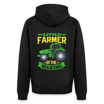 Tractor Boy Jeune Agriculteur Tractor Lover - Veste à capuche bio Premium Unisexe - noir - Dos - Nico (187cm)