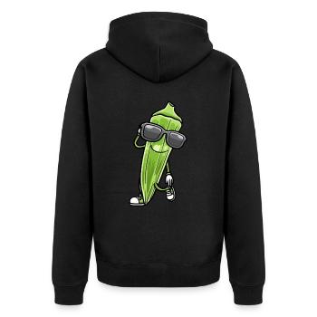 Danser le gombo avec des lunettes de soleil gombo - Veste à capuche bio Premium Unisexe - noir - Dos - Nico (187cm)