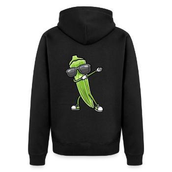 Danser le gombo avec des lunettes de soleil gombo - Veste à capuche bio Premium Unisexe - noir - Dos - Nico (187cm)