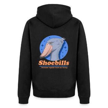 Shoebill Shoebill Shoebill Abu Markub cadeau - Veste à capuche bio Premium Unisexe - noir - Dos - Nico (187cm)