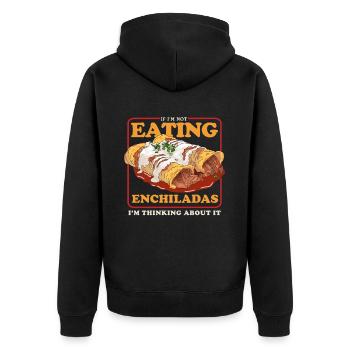 Enchilada Mexican Food Enchiladas Gift - Unisex Premium Organic Zip Hoodie - black - Back - Nico (187cm)