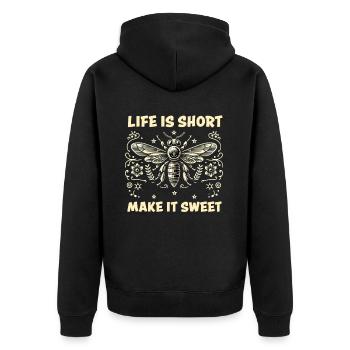 Amoureux des abeilles Apiculteurs Amis de la nature Apiculteurs - Veste à capuche bio Premium Unisexe - noir - Dos - Nico (187cm)