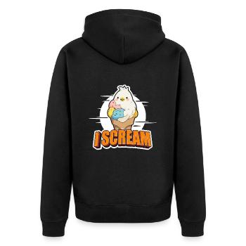 Calopsittes I Scream Birdwatcher Calopsitte Amoureux - Veste à capuche bio Premium Unisexe - noir - Dos - Nico (187cm)