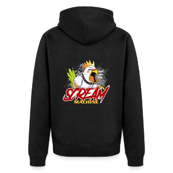Calopsitte Scream Machine Perruche Calopsitte Lover - Veste à capuche bio Premium Unisexe - noir - Dos - Nico (187cm)