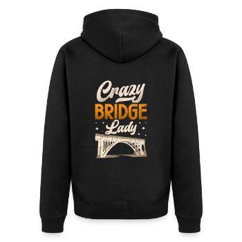 Construction de ponts et ingénieur de ponts - Veste à capuche bio Premium Unisexe - noir - Dos - Nico (187cm)