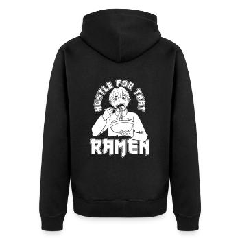 Bol de Ramen Manga Anime - Veste à capuche bio Premium Unisexe - noir - Dos - Nico (187cm)