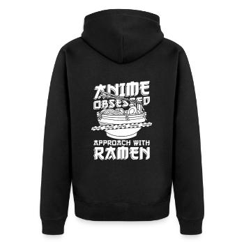Bol de Ramen Manga Anime - Veste à capuche bio Premium Unisexe - noir - Dos - Nico (187cm)