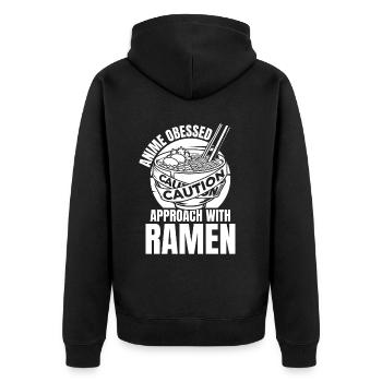 Bol de Ramen Manga Anime - Veste à capuche bio Premium Unisexe - noir - Dos - Nico (187cm)