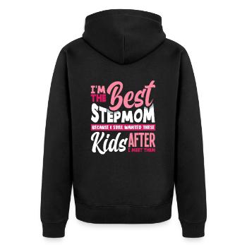 Meilleure belle-mère - Veste à capuche bio Premium Unisexe - noir - Dos - Nico (187cm)