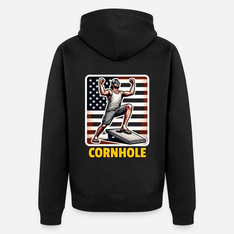 Cornhole - Veste à capuche bio Premium Unisexe - noir