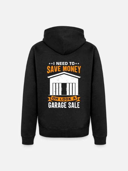Garage Sale - Unisex Premium Bio Zip Hoodie - Schwarz