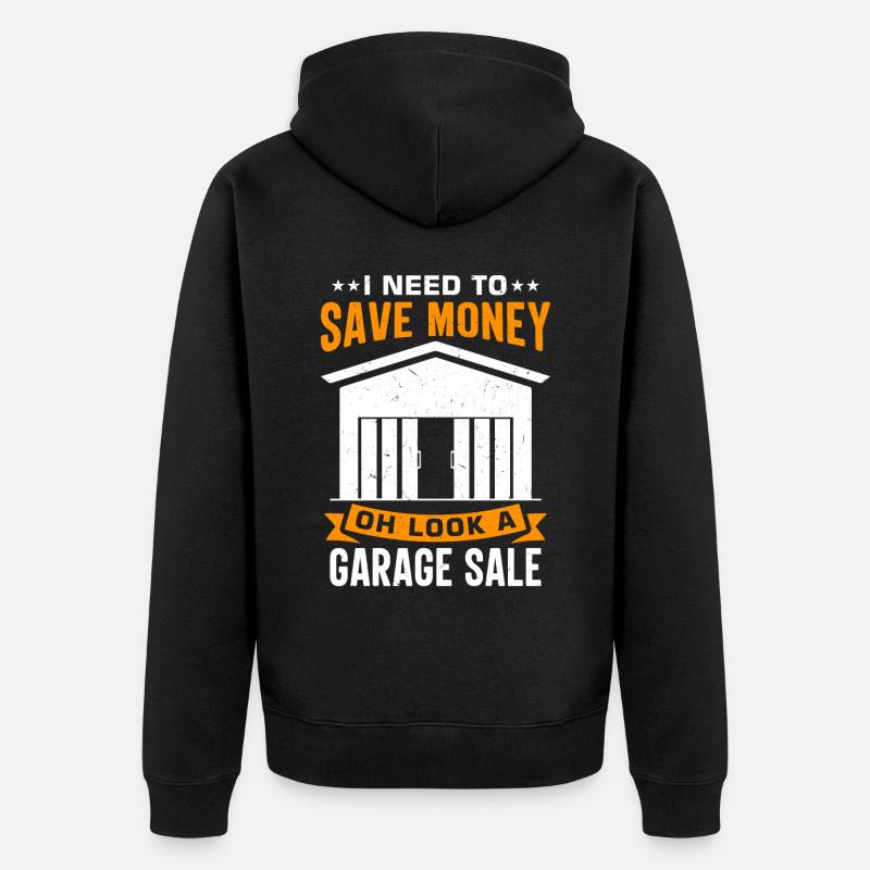 Vente de garage - Veste à capuche bio Premium Unisexe - noir