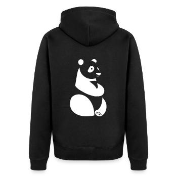 Panda Ours Panda japonais - Veste à capuche bio Premium Unisexe - noir - Dos - Nico (187cm)