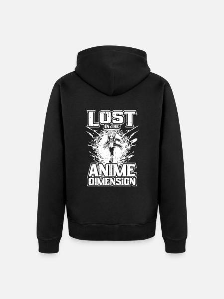 Anime Manga Isekai - Unisex Premium Organic Zip Hoodie - black