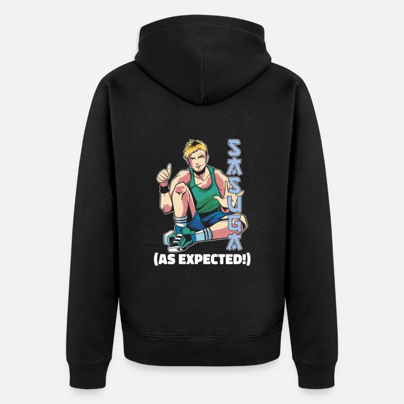 Anime Manga Compliment - Veste à capuche bio Premium Unisexe - noir