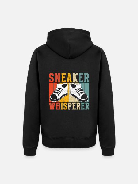 Sneakerhead Collectionneur de baskets - Veste à capuche bio Premium Unisexe - noir