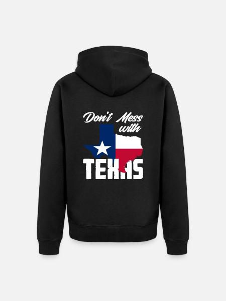 Texas Saying Texans - Unisex Premium Organic Zip Hoodie - black