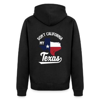 Texas - Veste à capuche bio Premium Unisexe - noir - Dos - Nico (187cm)