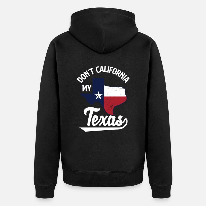 Texas - Unisex Premium Bio Zip Hoodie - Schwarz