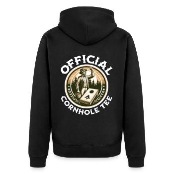 Cornhole - Veste à capuche bio Premium Unisexe - noir - Dos - Nico (187cm)