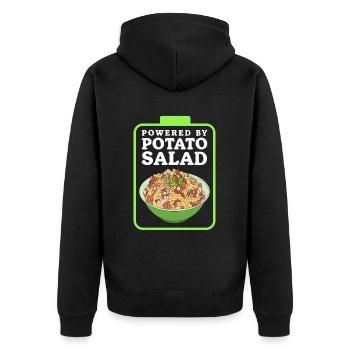 Salade de pommes de terre Härdöpfelsalat Cadeau - Veste à capuche bio Premium Unisexe - noir - Dos - Nico (187cm)