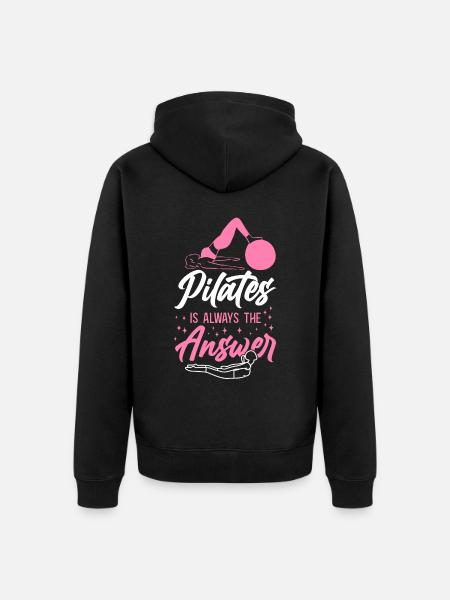 Pilates Instructor Teacher Pilates - Unisex Premium Organic Zip Hoodie - black