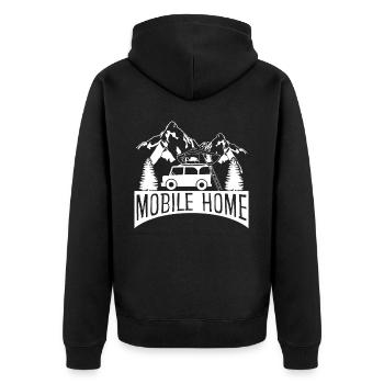Tente de toit Camping Mobile Home Camping-car - Veste à capuche bio Premium Unisexe - noir - Dos - Nico (187cm)