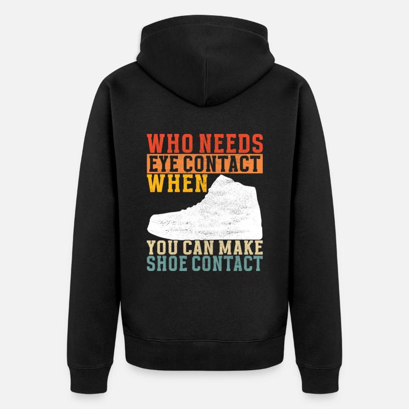 Sneakerhead Collectionneur de baskets - Veste à capuche bio Premium Unisexe - noir