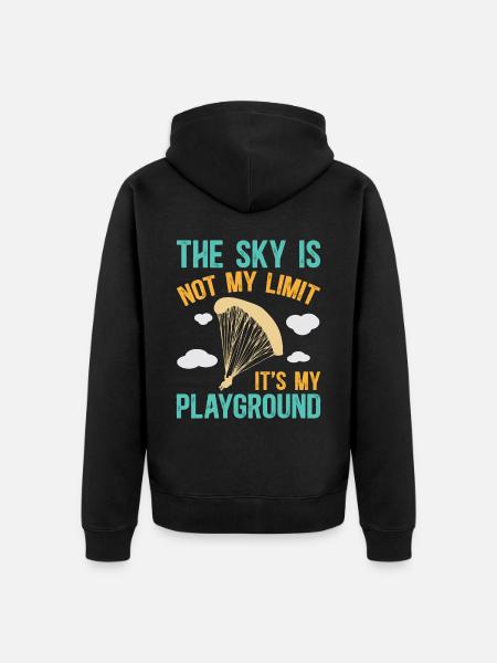 Skydiving Skydiving - Unisex Premium Organic Zip Hoodie - black