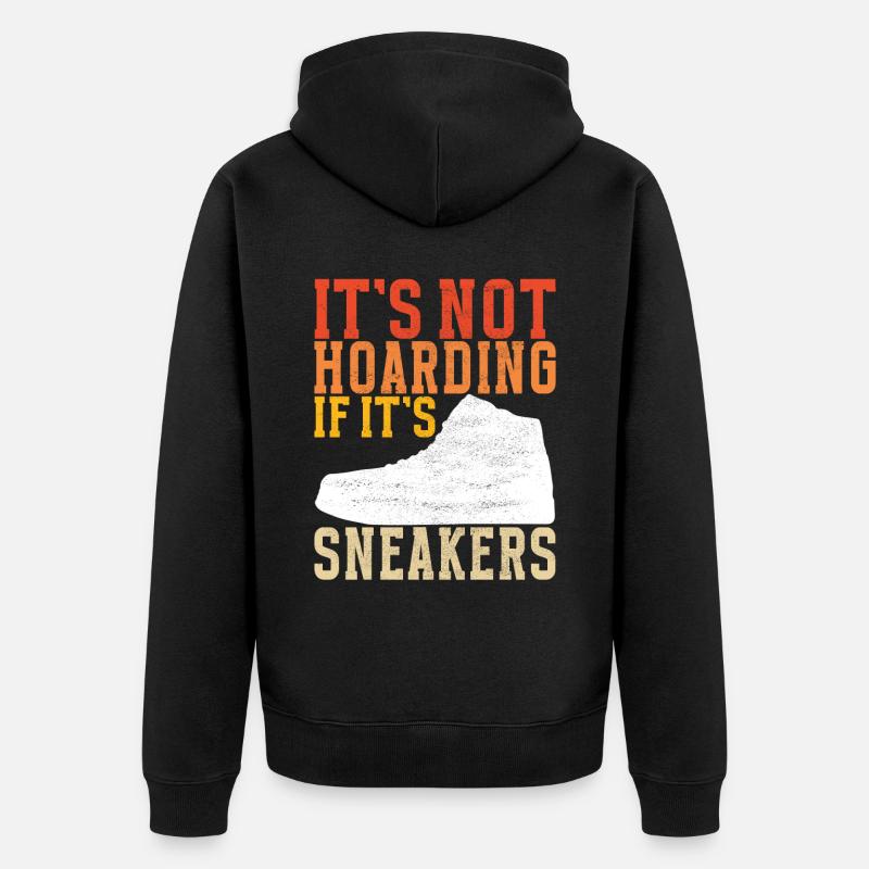 Sneakerhead Sneaker Collector - Unisex Premium Bio Zip Hoodie - Schwarz