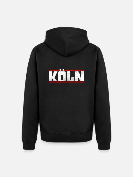 Cologne - Unisex Premium Organic Zip Hoodie - black