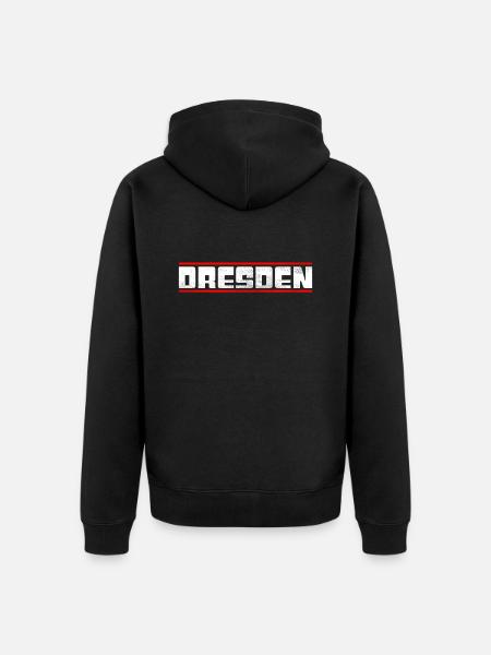 Dresden - Unisex Premium Organic Zip Hoodie - black
