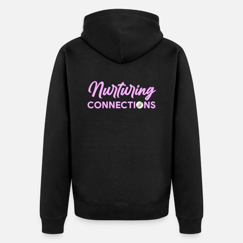 Maman Mère Arbre Nature Coeur - Veste à capuche bio Premium Unisexe - noir