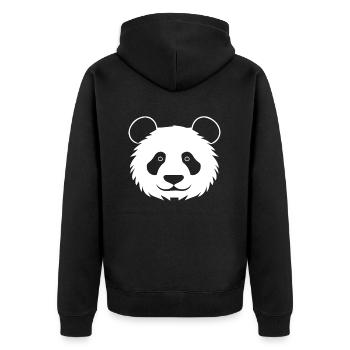 Panda Ours Panda géant japonais - Veste à capuche bio Premium Unisexe - noir - Dos - Nico (187cm)