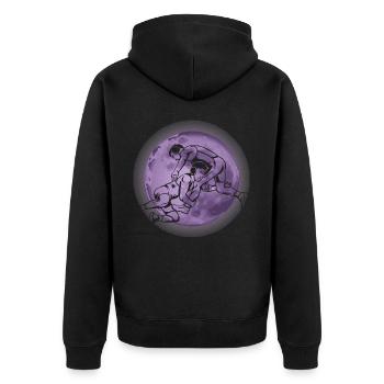 Lutte - Veste à capuche bio Premium Unisexe - noir - Dos - Nico (187cm)